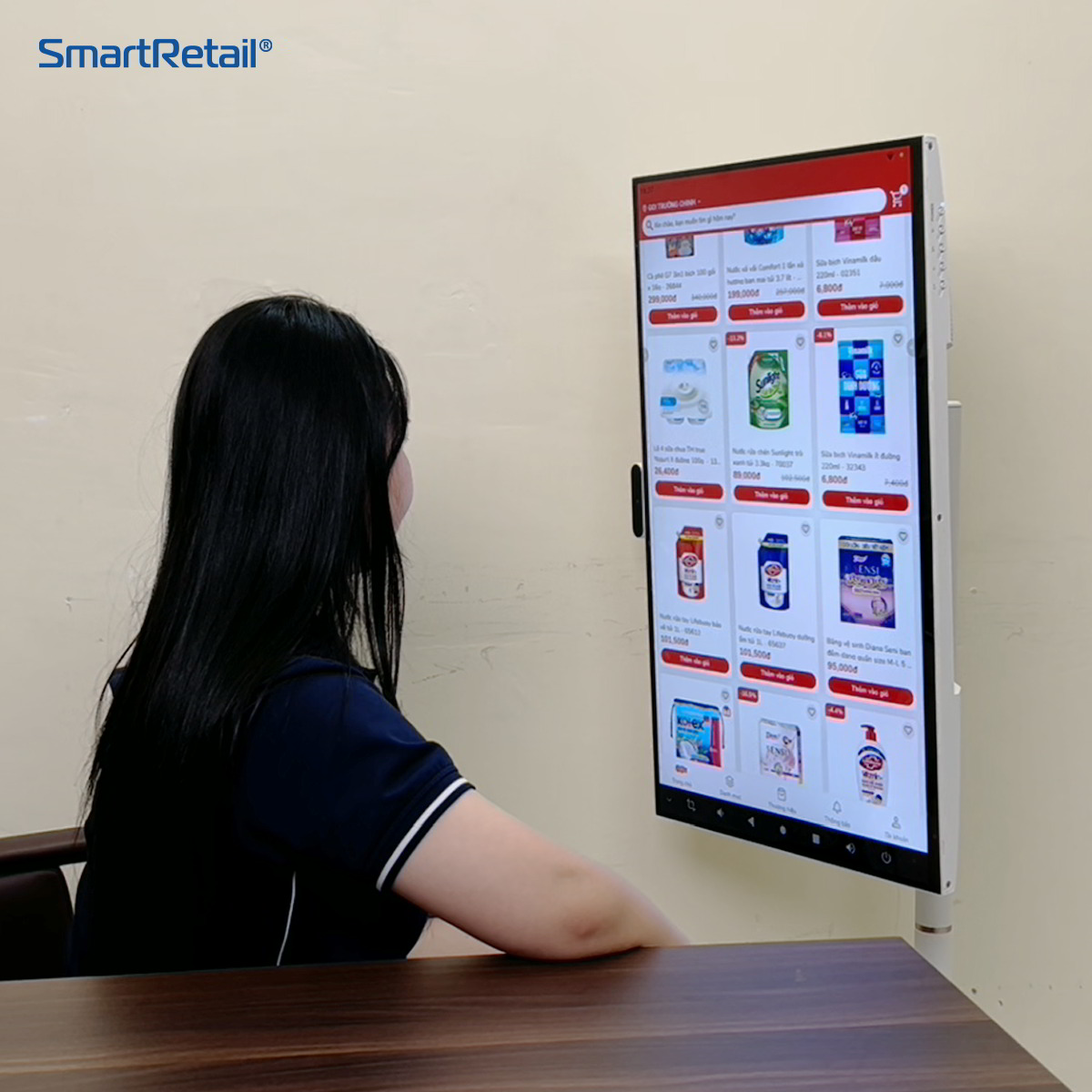 Ảnh 6 của Màn hình cảm ứng di động 24 inch |Smart LCD Move 360 chân đứng di động
