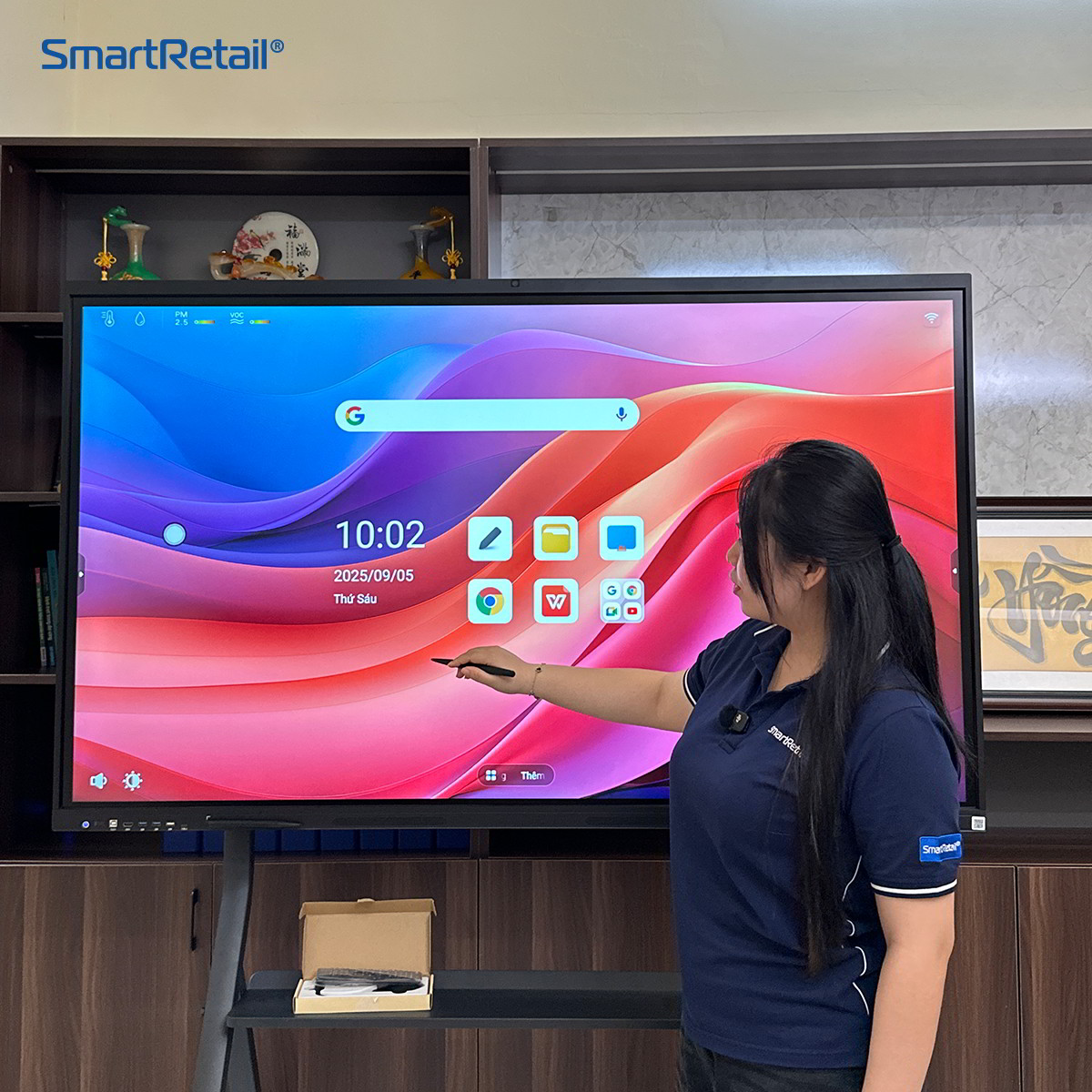 Ảnh 6 của Màn hình tương tác thông minh 75 Inch tích hợp AI Android 15