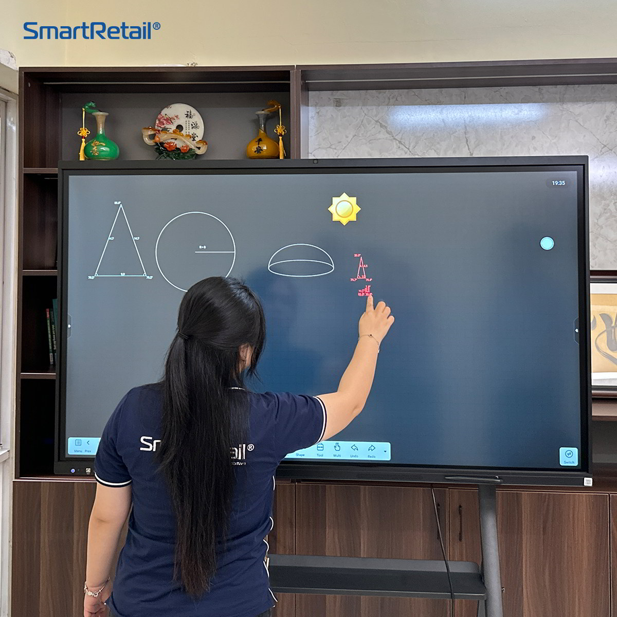 Ảnh 4 của Màn hình tương tác thông minh 75 Inch tích hợp AI Android 15