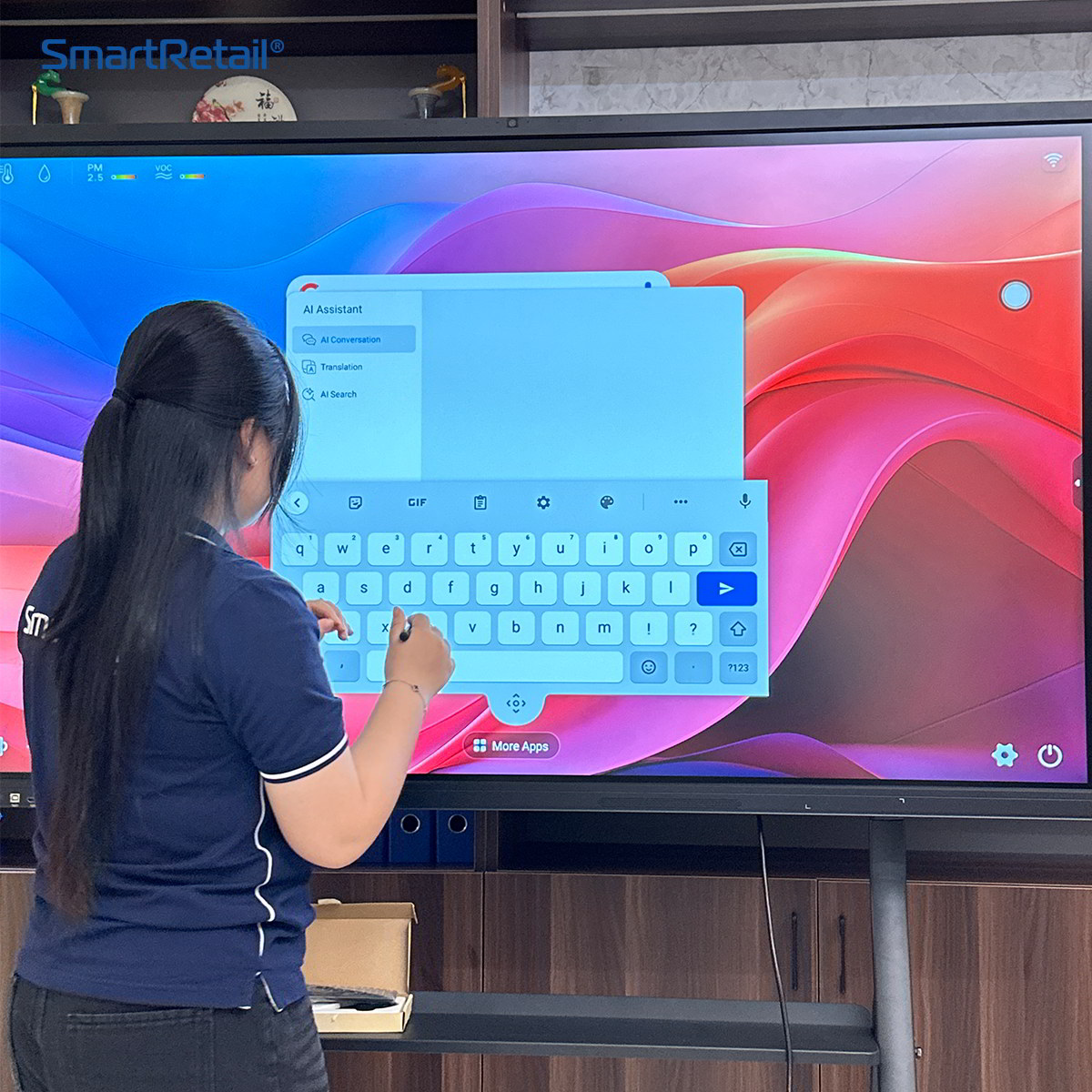 Ảnh 5 của Màn hình tương tác thông minh 75 Inch tích hợp AI Android 15
