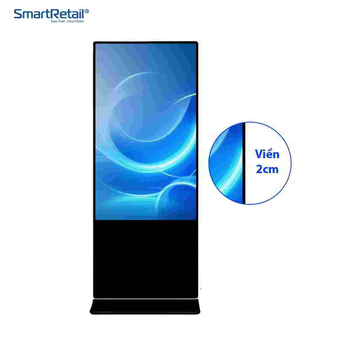 Ảnh 5 của Màn hình quảng cáo chân đứng 49 inch viền 2cm