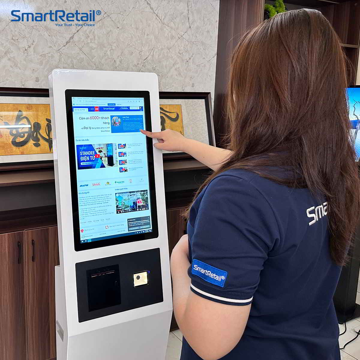 Ảnh 7 của Kiosk tự phục vụ đọc CCCD gắn chip thế hệ mới 22 inch