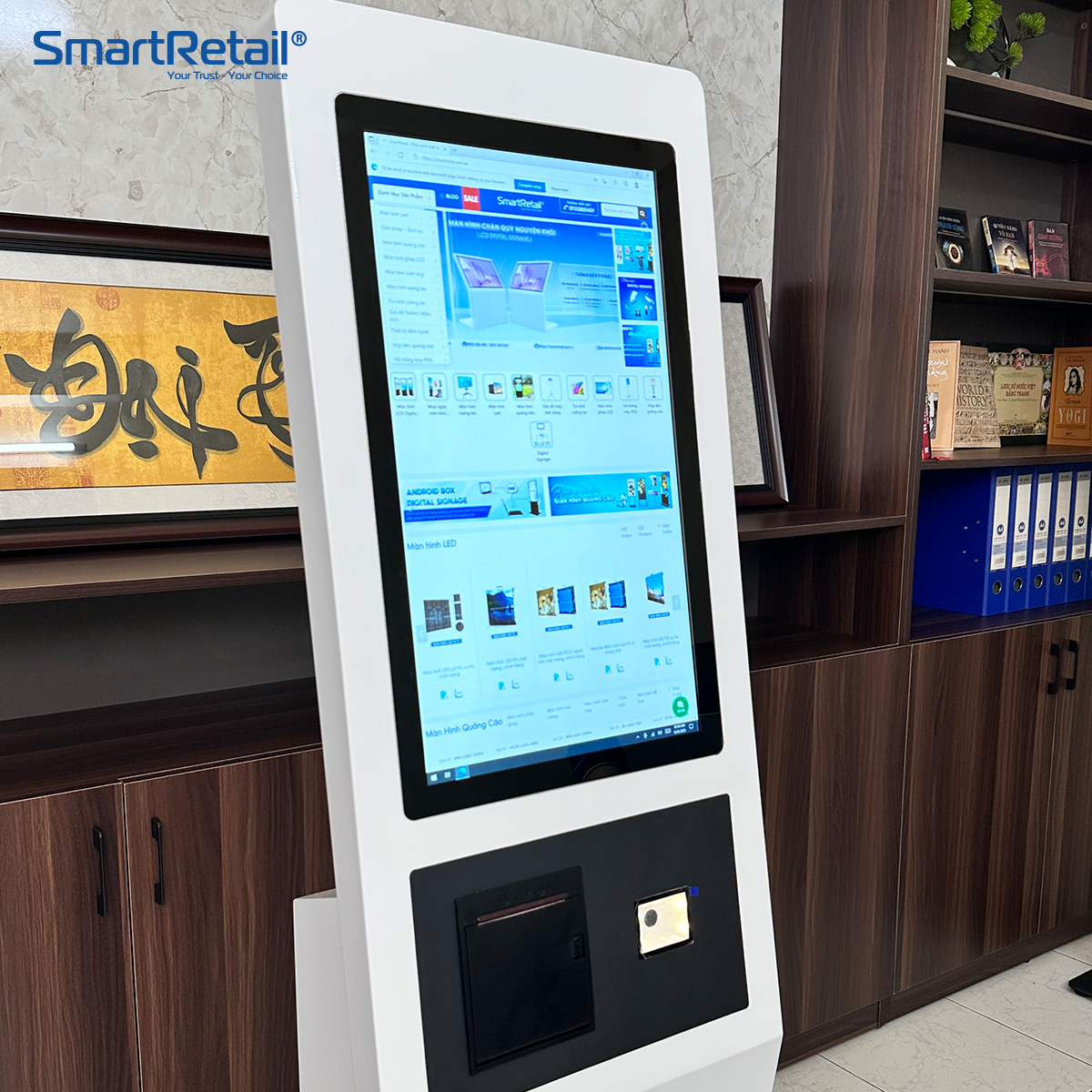 Ảnh 5 của Kiosk tự phục vụ đọc CCCD gắn chip thế hệ mới 22 inch