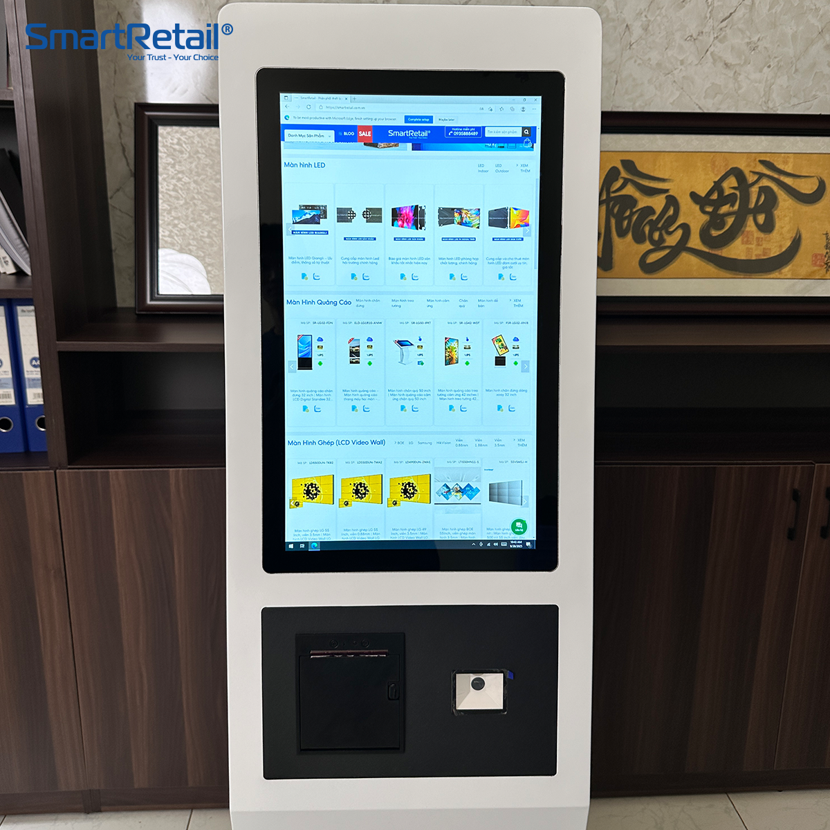 Ảnh 4 của Kiosk tự phục vụ đọc CCCD gắn chip thế hệ mới 22 inch