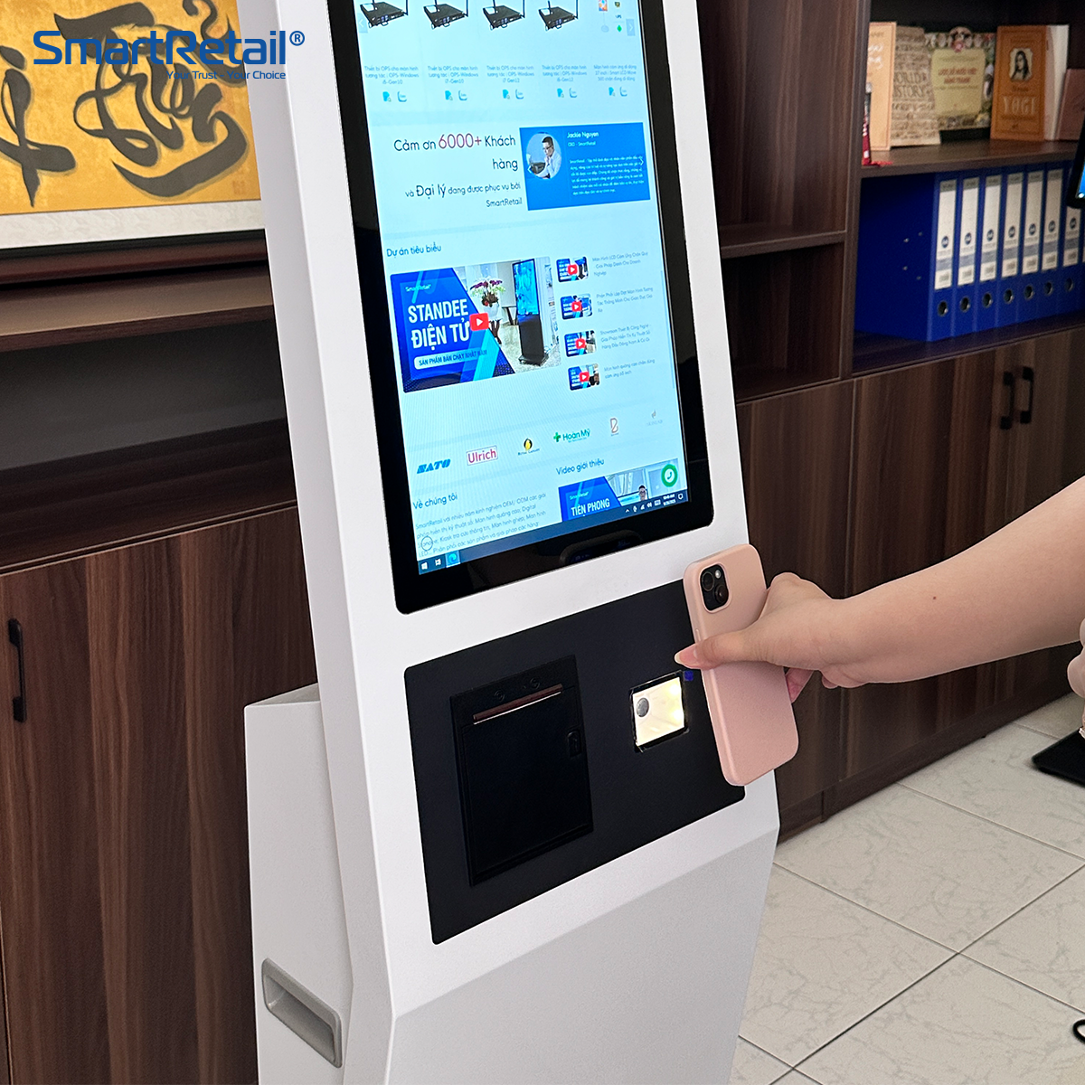 Ảnh 6 của Kiosk tự phục vụ đọc CCCD gắn chip thế hệ mới 22 inch