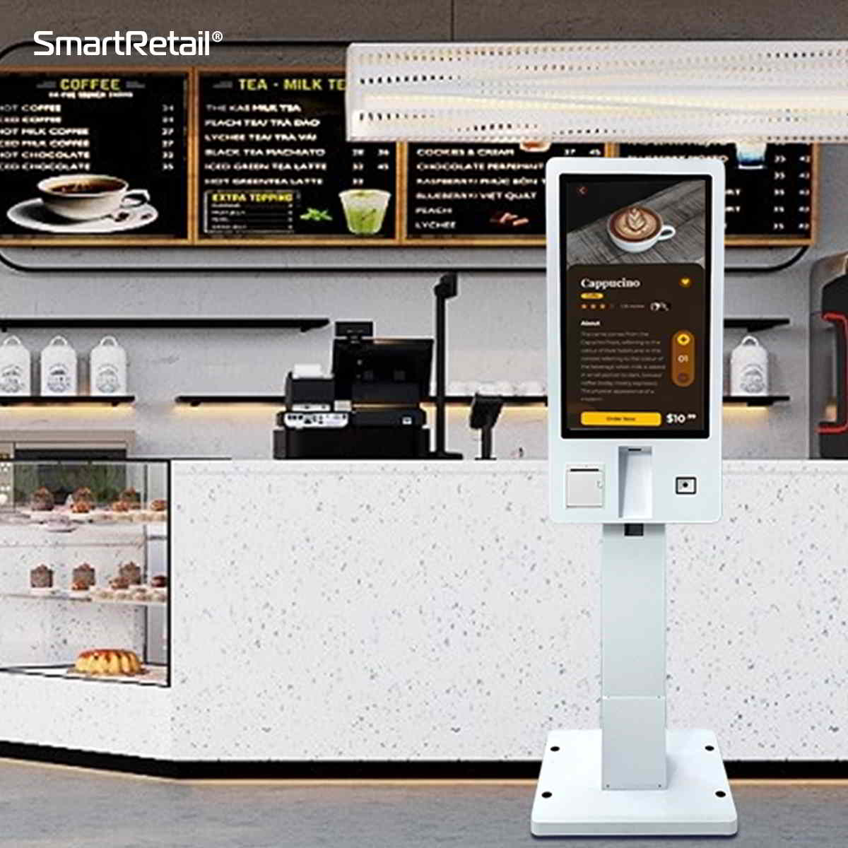Ảnh 8 của Máy Kiosk tự phục vụ Android 14 | Self Ordering Kiosk 32 inch