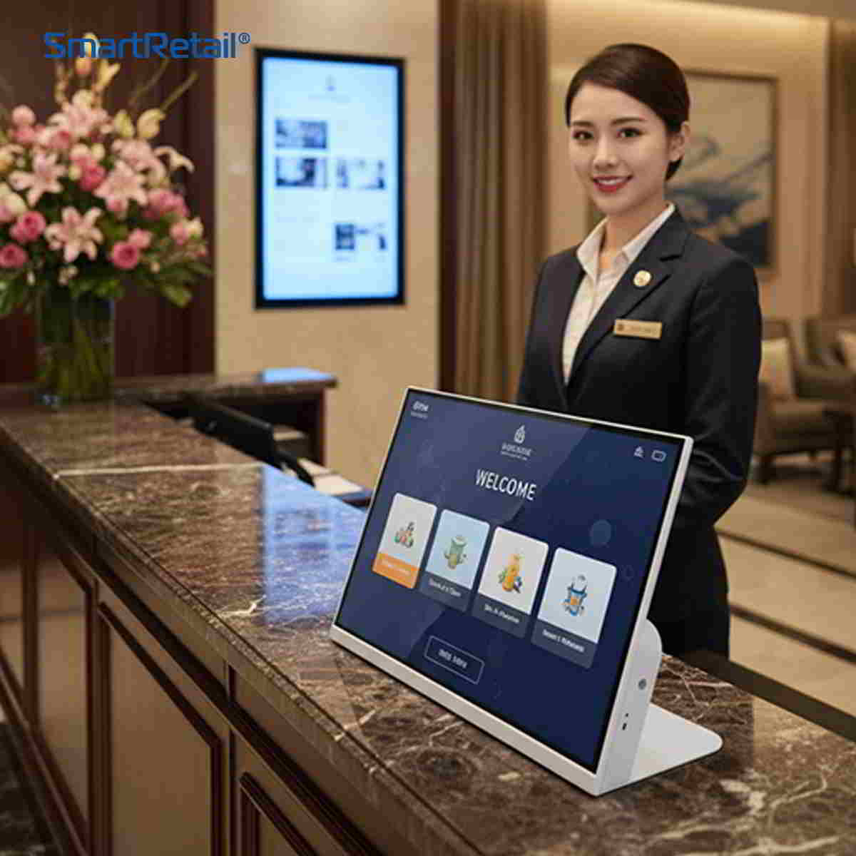 Ảnh 15 của Màn hình menu điện tử để bàn 24 inch