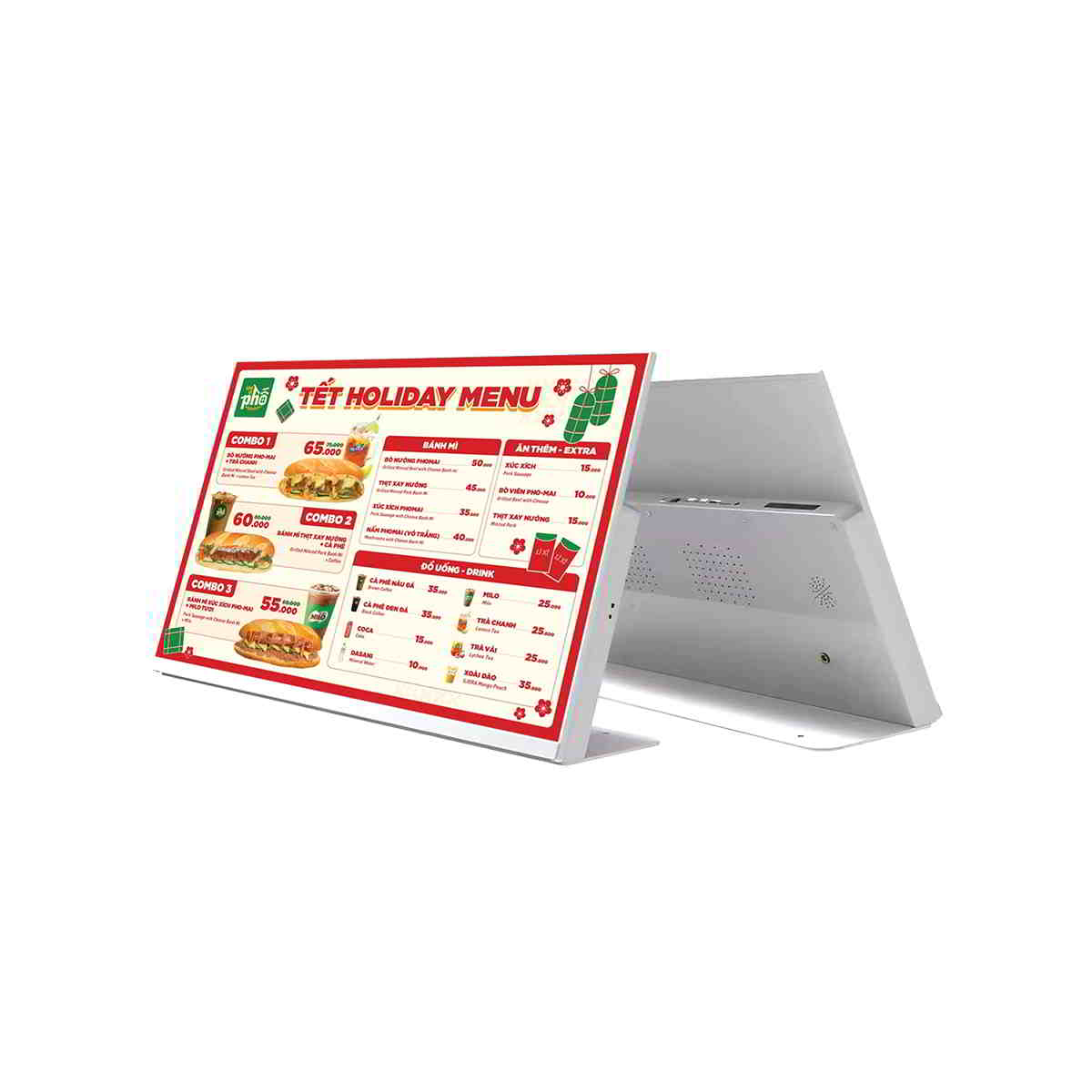 Màn hình menu điện tử để bàn 24 inch