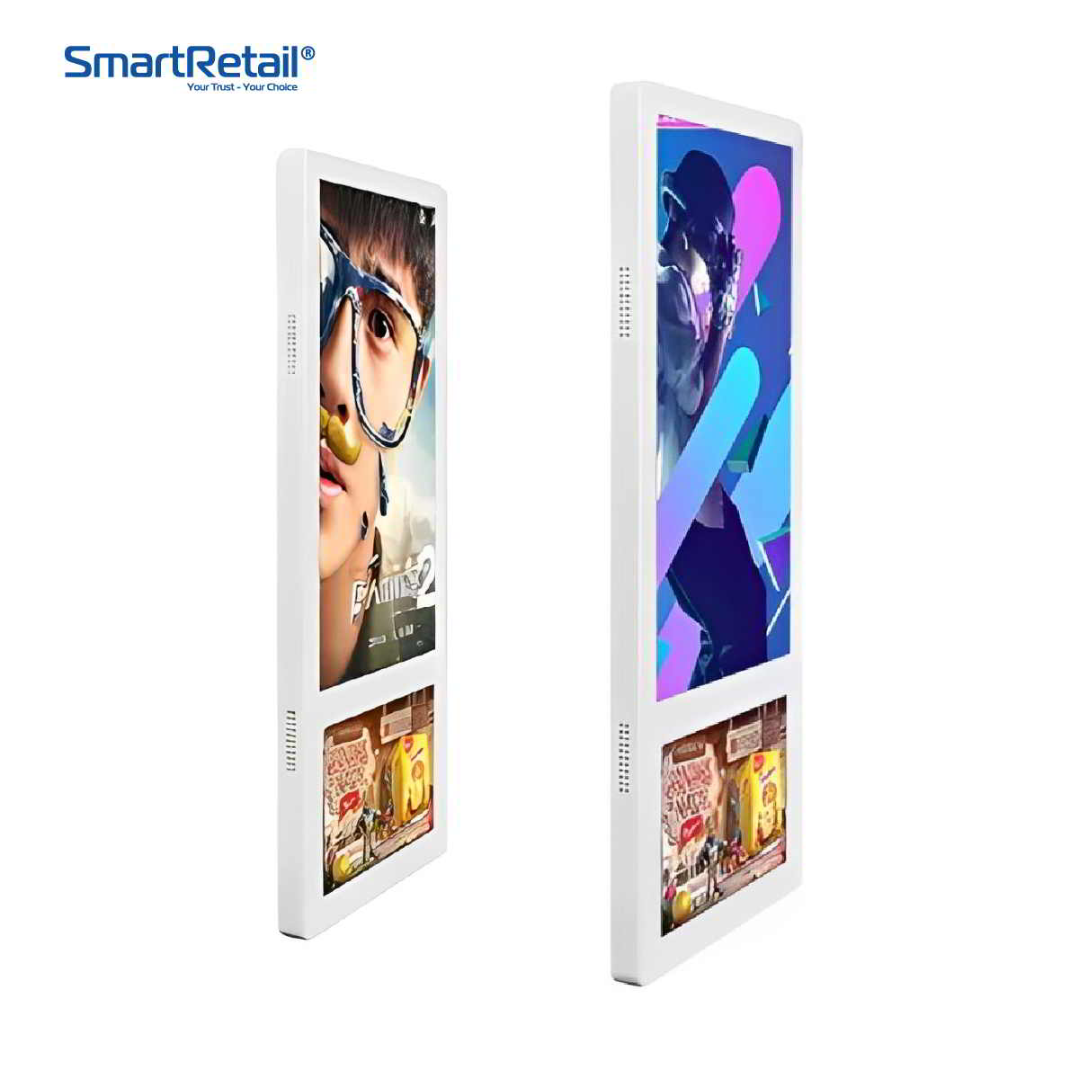 Ảnh 10 của Màn hình quảng cáo thang máy hai màn hình 18 inch + 10 inch