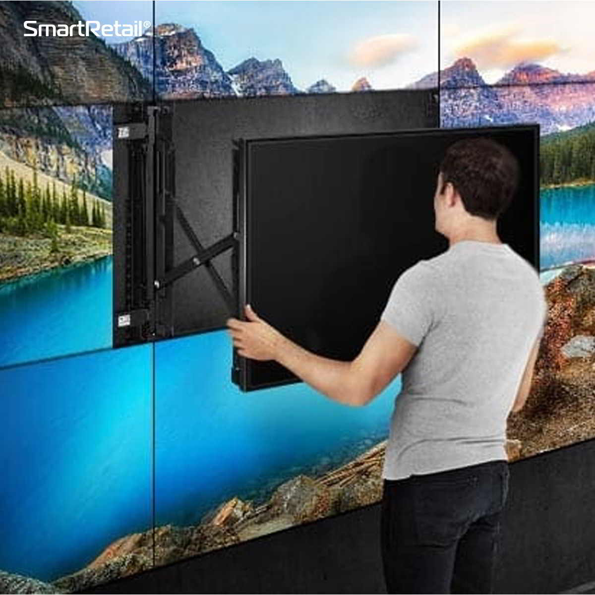 Ảnh 7 của Giá Treo Màn Hình Ghép SmartRetail