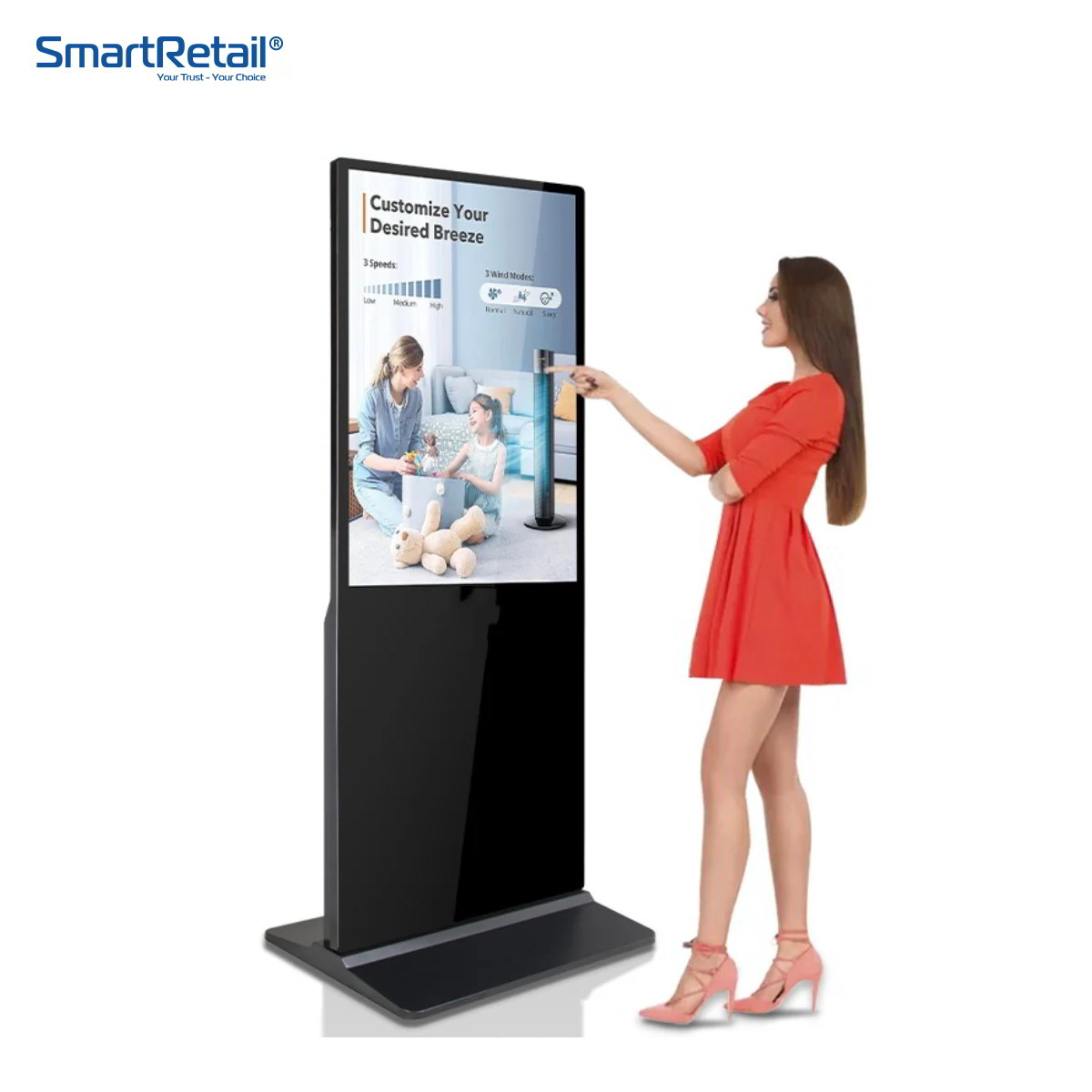 Ảnh 10 của Màn hình cảm ứng chân đứng 32 inch | Màn hình Standee Điện Tử