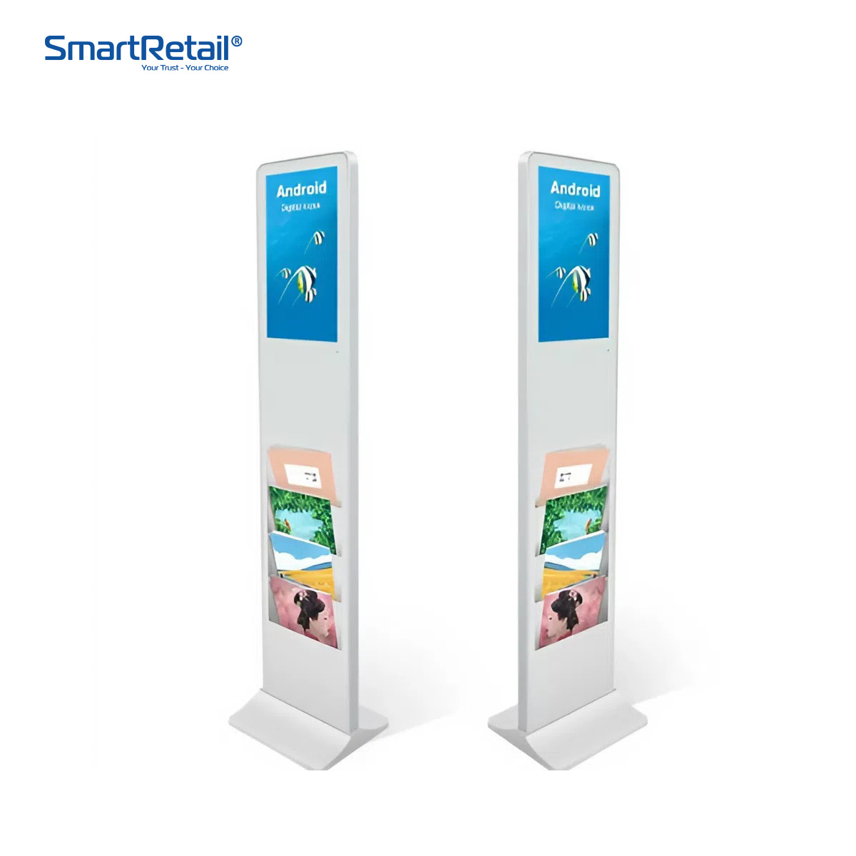 Ảnh 2 của Màn hình quảng cáo chân đứng 43 Inch có hộc đựng Brochure