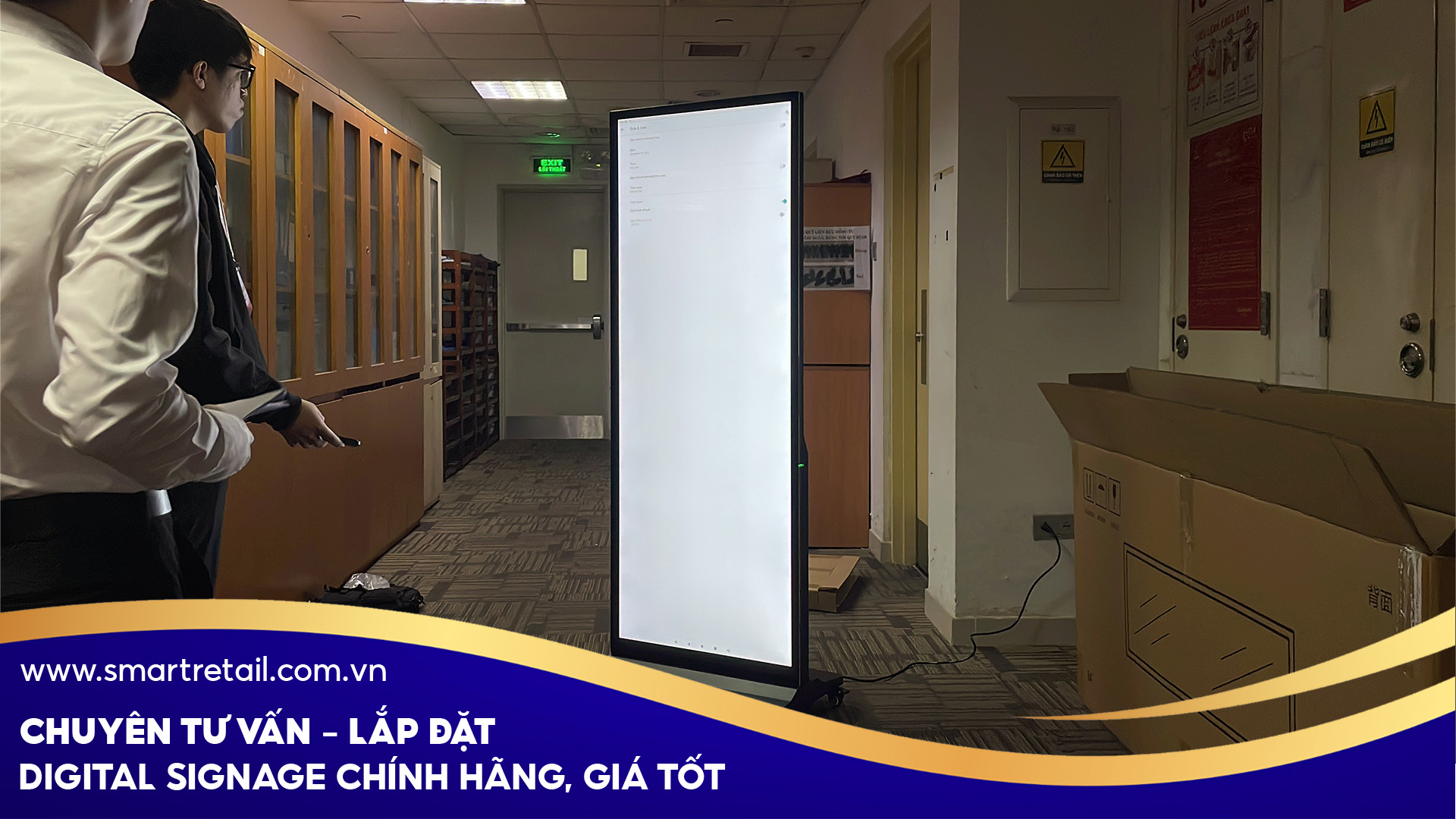 Dự án Lắp đặt Màn Hình Quảng Cáo Chân đứng Full Screen Tại Hoa Sen Group
