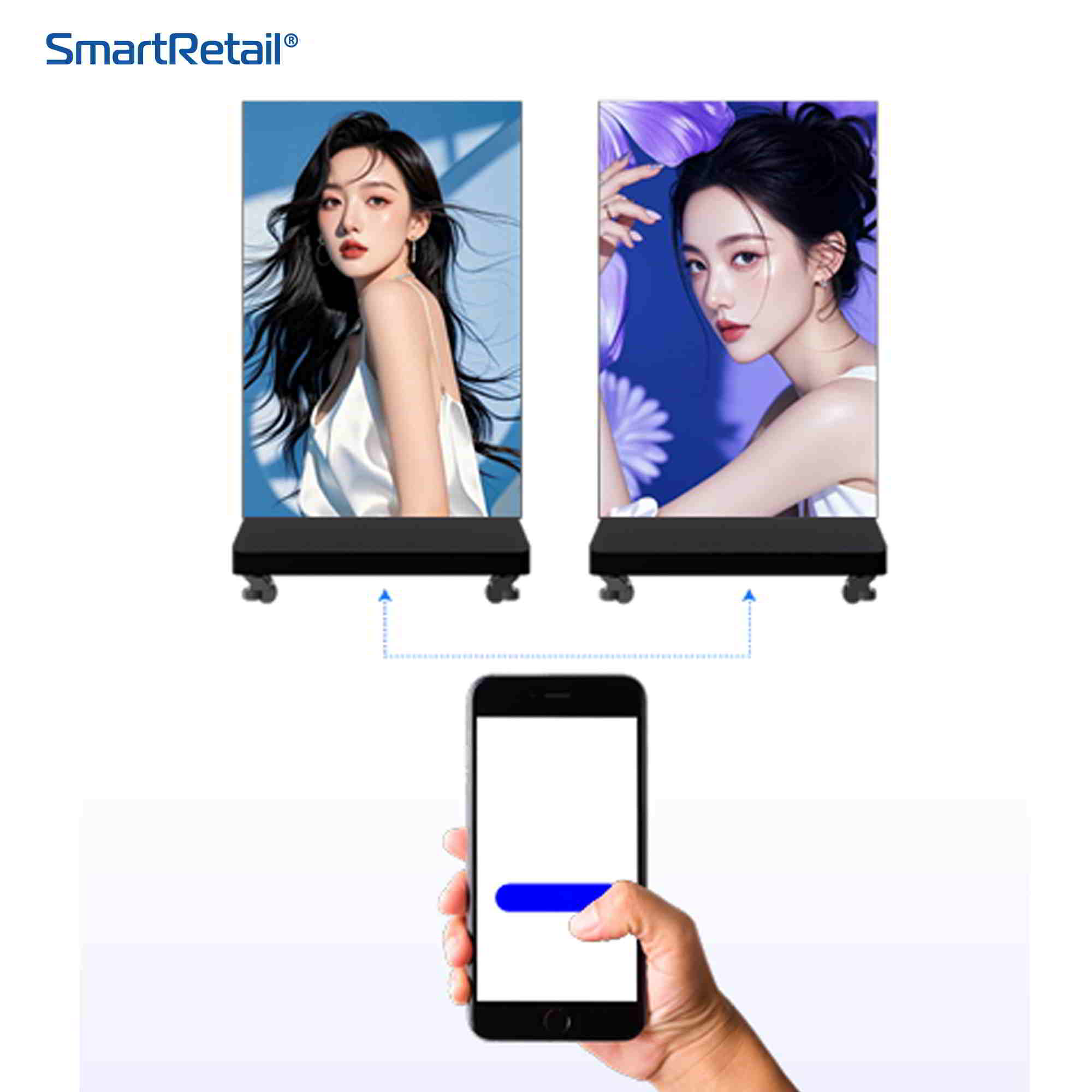 Ảnh 2 của Màn hình Led mẫu Standee LED – LED Electronic Poster “First Brand”