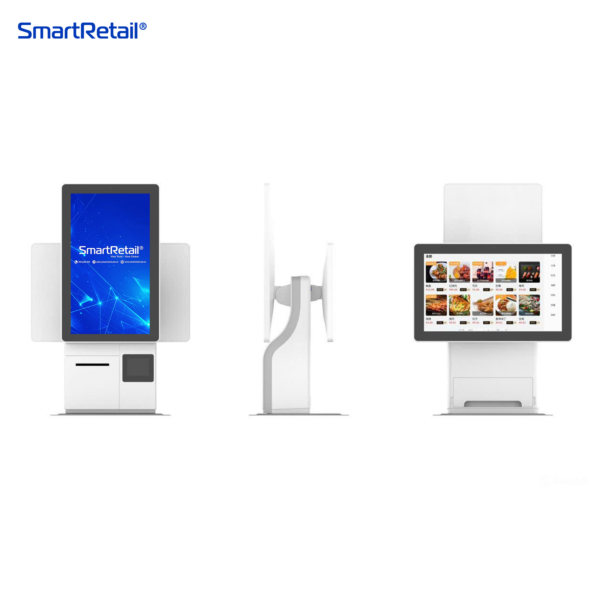 Ảnh 2 của Kiosk ordering 2 màn hình | Máy tính tiền tự phục vụ hiện đại