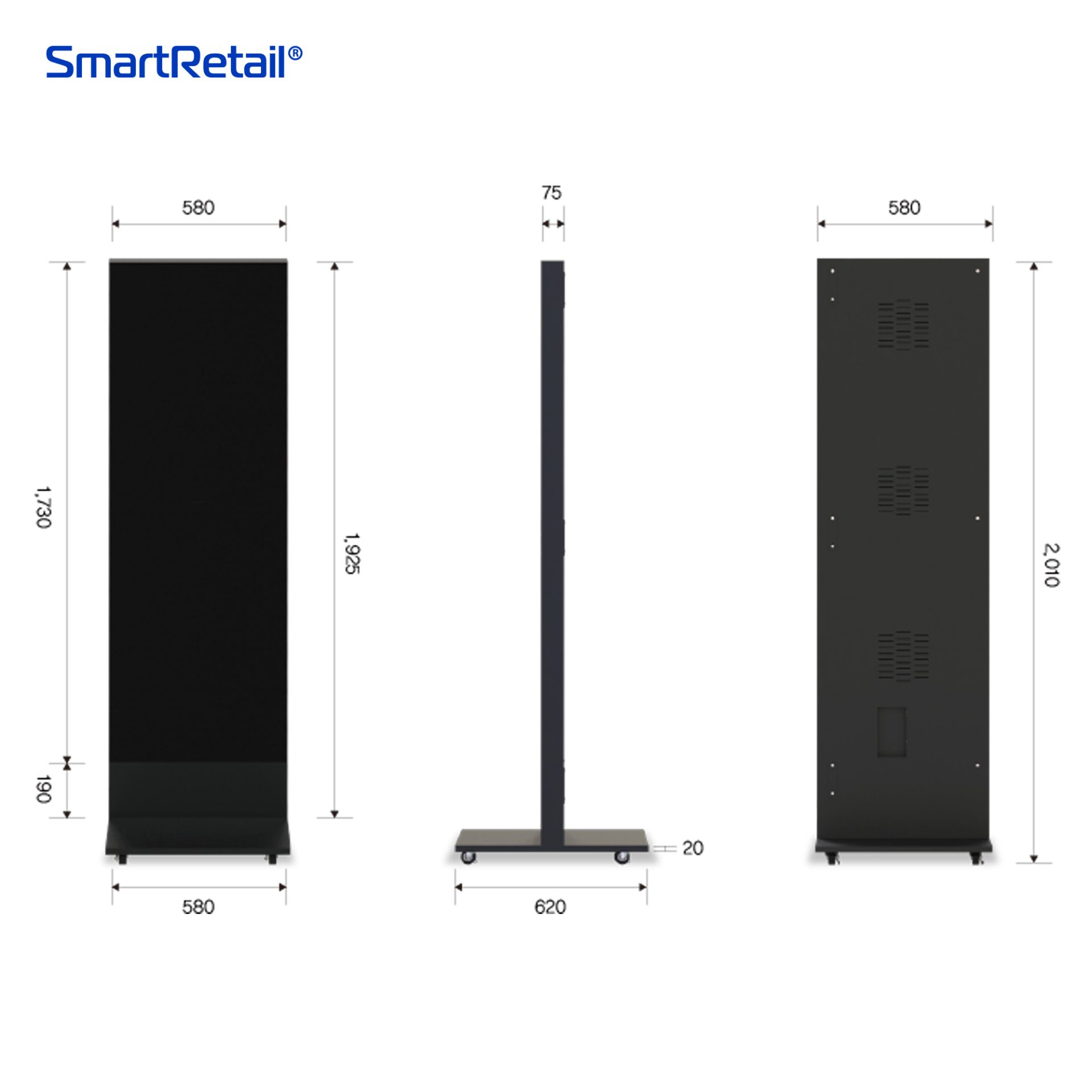 Ảnh 4 của Màn hình LED chân đứng ghép nối đa màn hình trong nhà