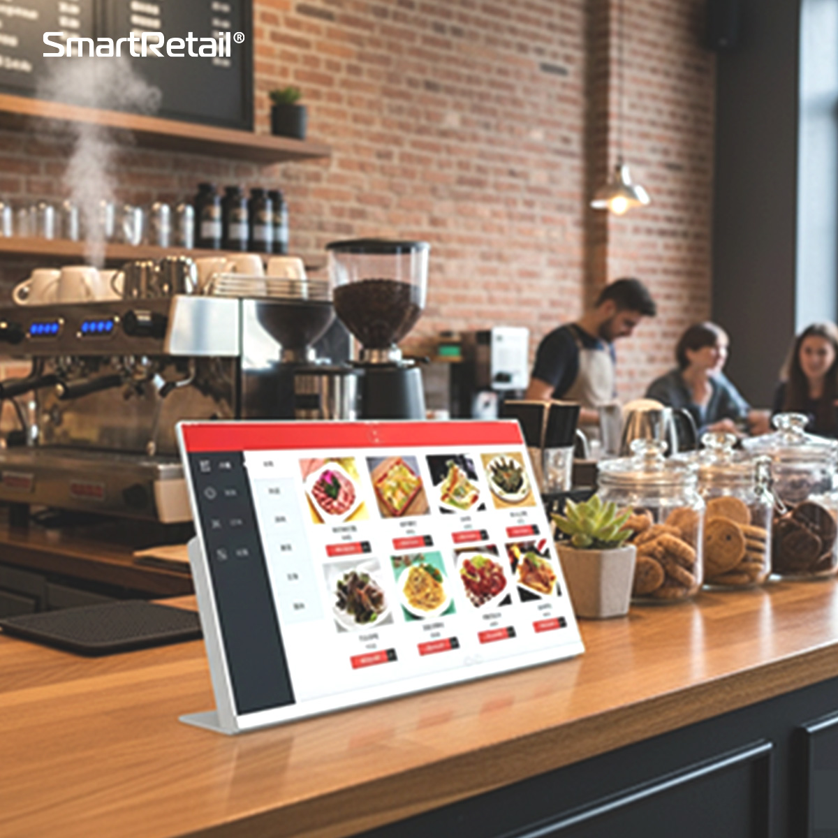 Ảnh 7 của Màn hình menu điện tử để bàn 21.5 inch 