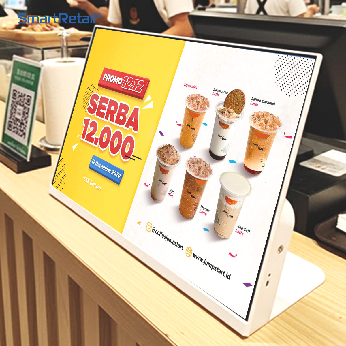 Ảnh 9 của Màn hình menu điện tử để bàn 21.5 inch 