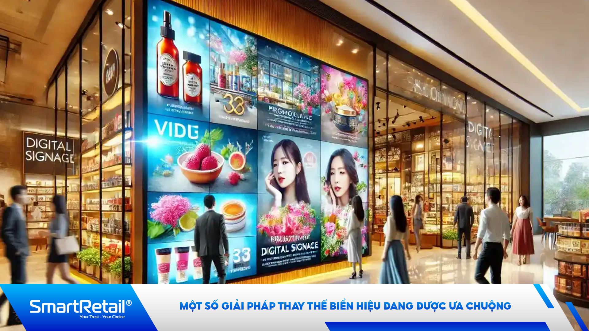 Xu hướng thay biển hiệu, hộp đèn bằng màn hình kỹ thuật số