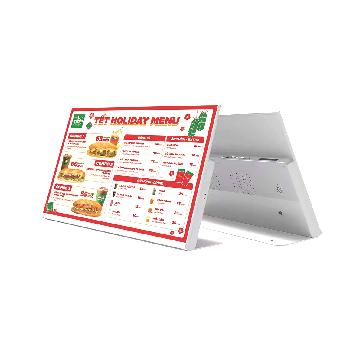 Màn hình menu điện tử để bàn 21.5 inch 