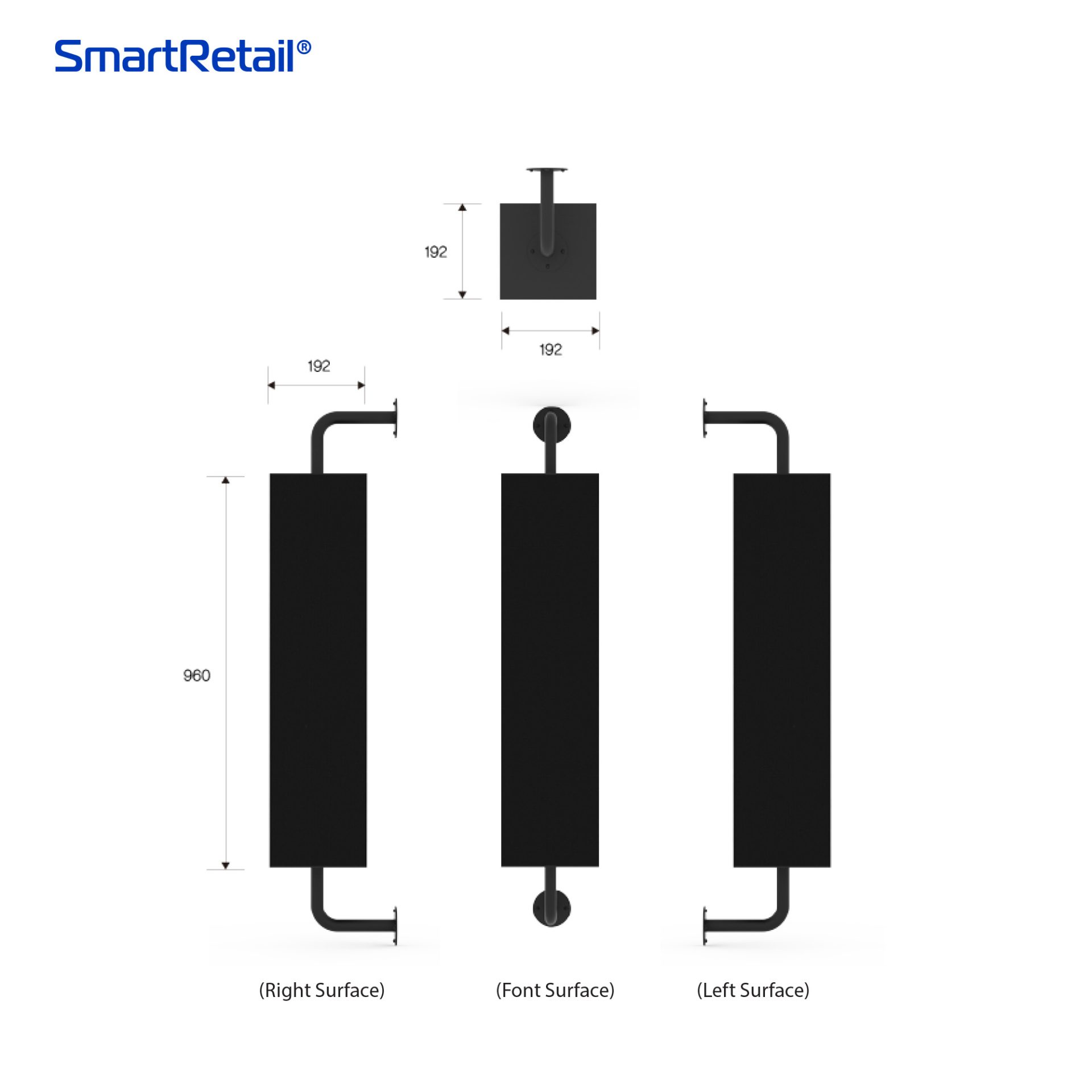 Ảnh 3 của Màn hình LED treo thanh dài ngoài trời ba mặt