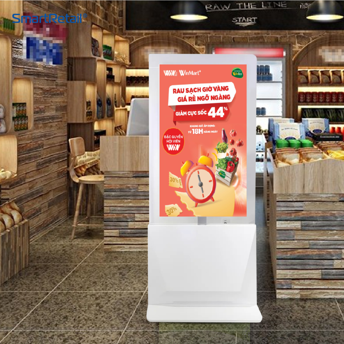 Ảnh 9 của Màn hình quảng cáo chân đứng trong suốt 50 inch