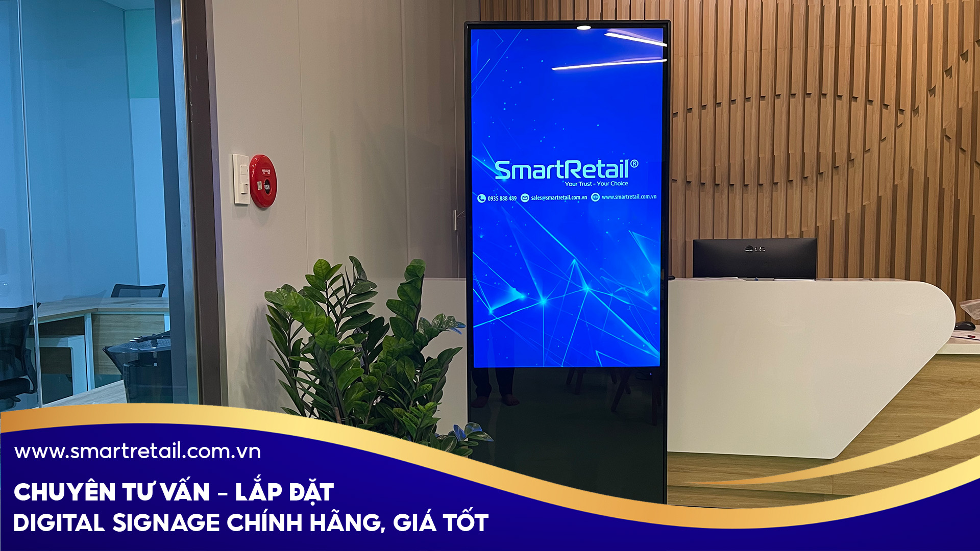 Vì sao Bến Thành Group lại chọn màn hình chân đứng 50 inch