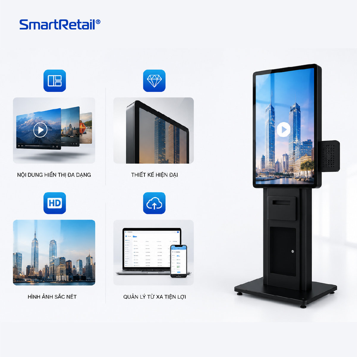 Ảnh 3 của Kiosk tự phục vụ để bàn 22 inch | Self Service Kiosk 22 inch
