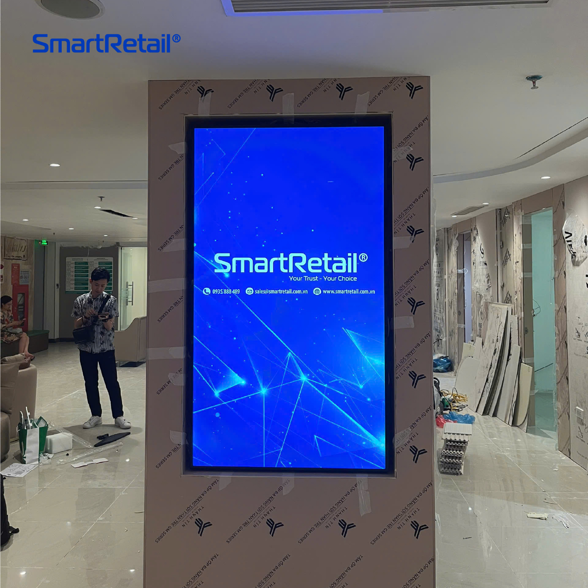 Ảnh 5 của Màn hình quảng cáo treo tường 55 inch Android 11 | 2K | 700 nits