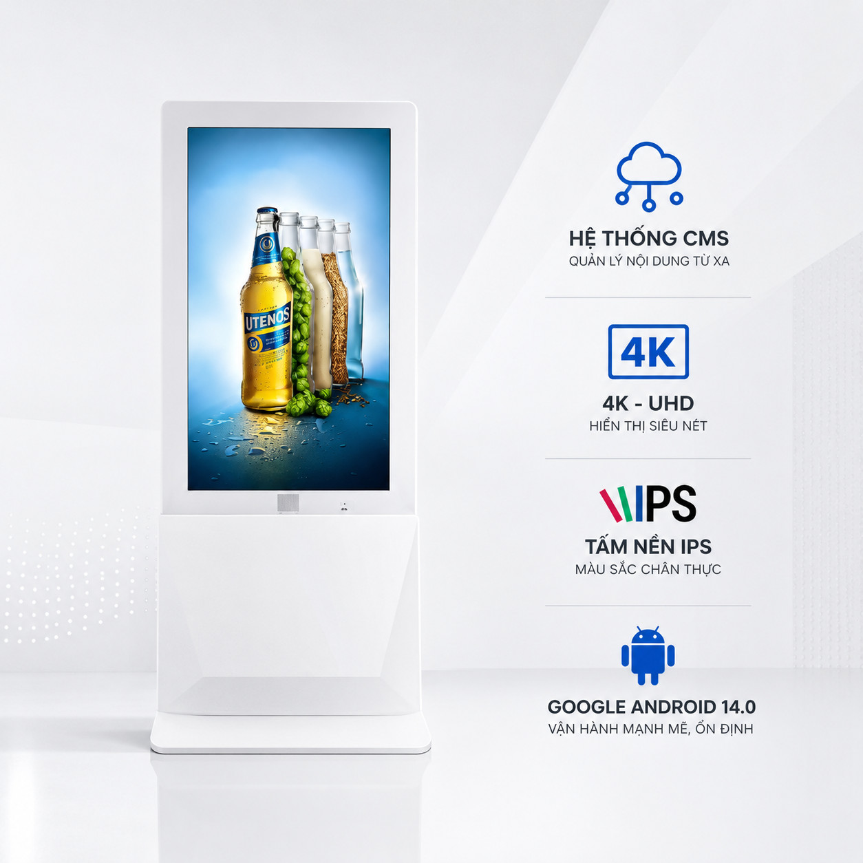 Ảnh 4 của Màn hình quảng cáo chân đứng trong suốt 43 inch | Màn hình chân đứng trong suốt 