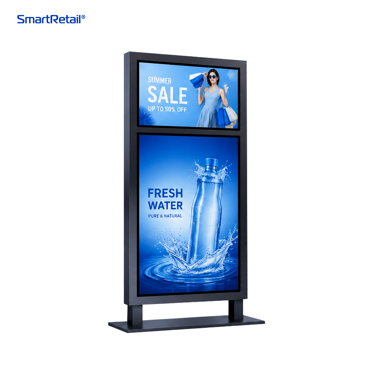 Ảnh 4 của Màn hình chân đứng ngoài trời 2 màn 43inch & 75inch 