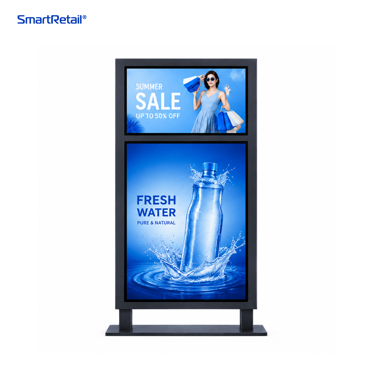 Ảnh 5 của Màn hình chân đứng ngoài trời 2 màn 43inch & 75inch 