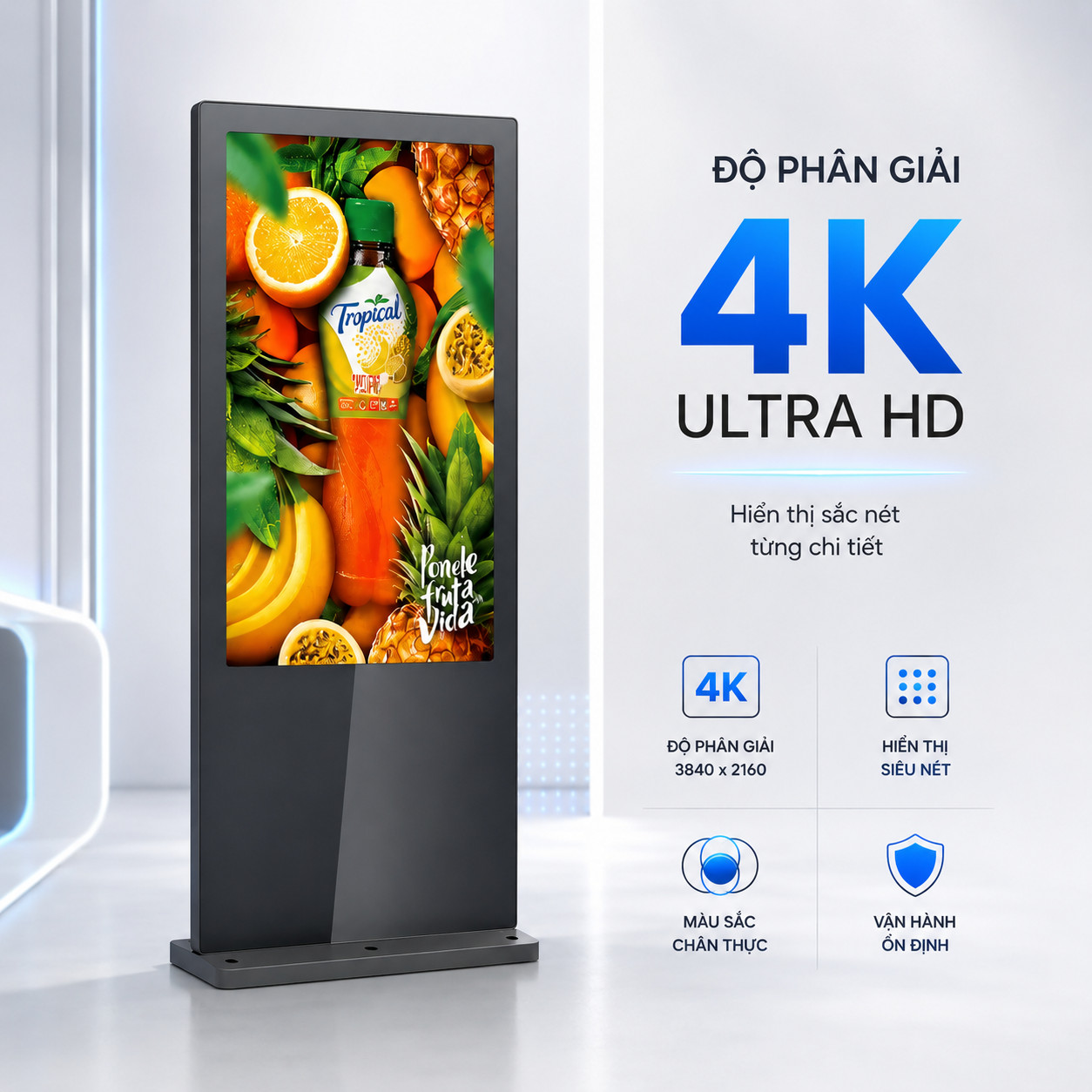 Ảnh 6 của Màn hình chân đứng ngoài trời 2 màn 43inch & 75inch 