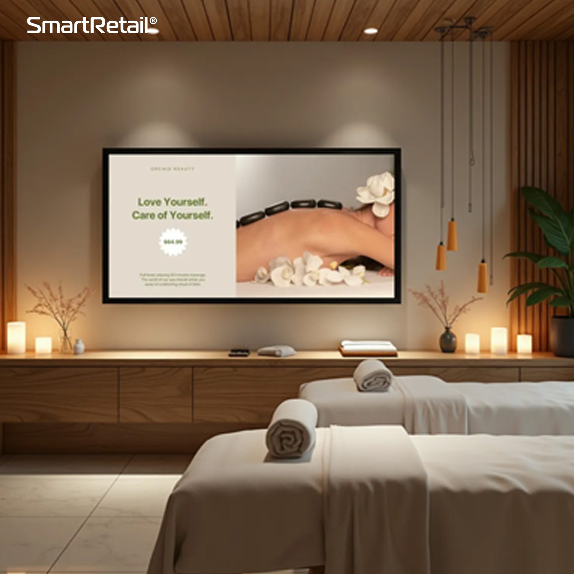 Ảnh 12 của Màn hình quảng cáo treo tường 110 inch – viền 20mm 