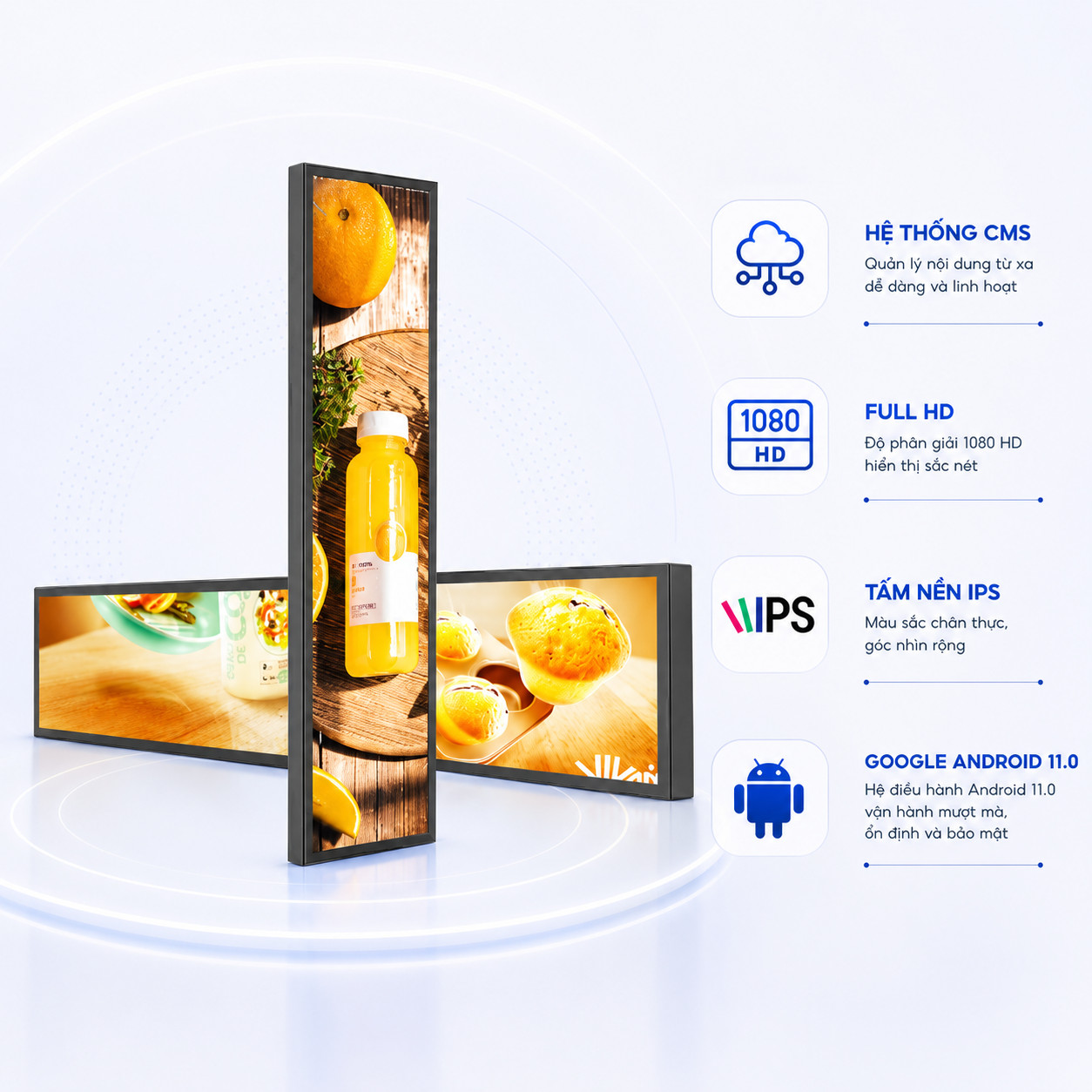 Ảnh 2 của Màn hình thanh dài 19 inch | Màn hình quảng cáo để bàn
