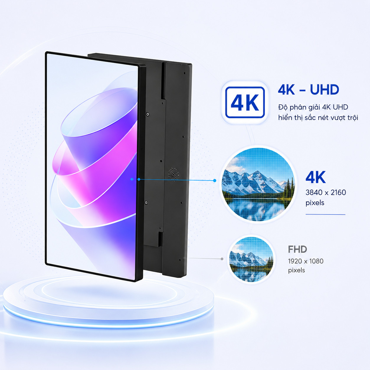 Ảnh 2 của Màn hình quảng cáo thang máy treo tường liền thân 19 inch (New Style)